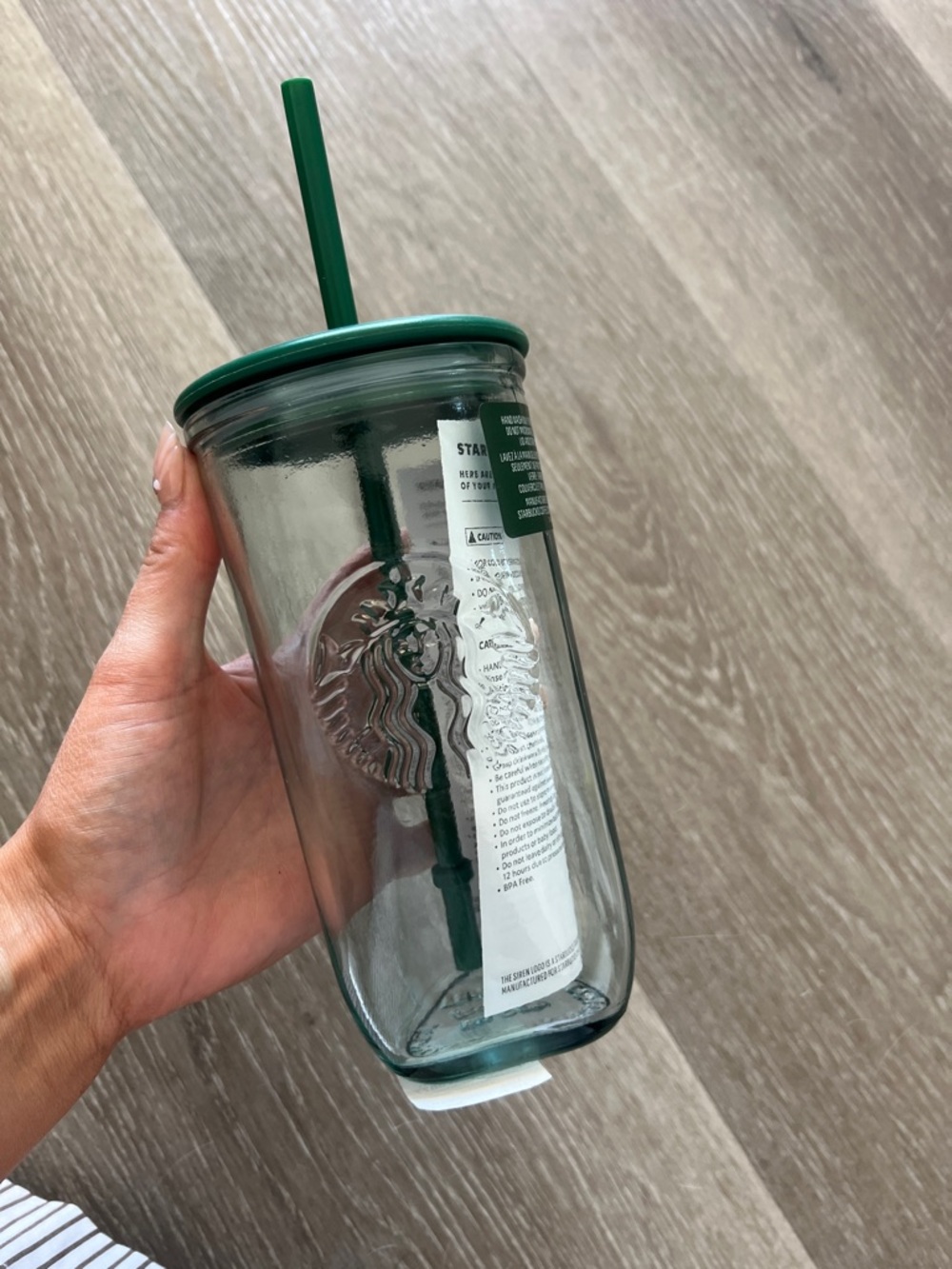 NEW STARBUCKS GLASS TUMBLER GIVY
